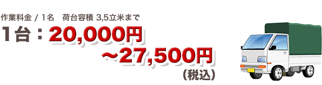 作業料金/1台 ～27,500円